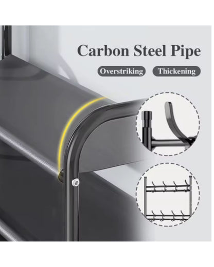 Vestidor Multifuncional con Zapatera y Perchero Metálico